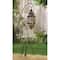 41" Metal Stand with Decorative Moroccan Candle Lantern